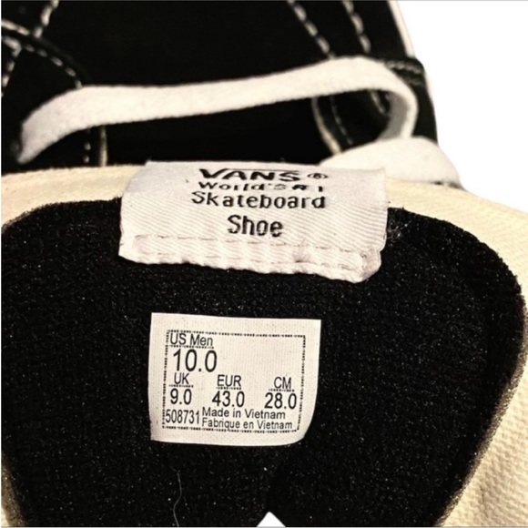 VANS Sk8-Hi Flash Skulls canvas high-top skate shoe NEW - Picture 8 of 11